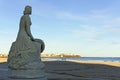 Lady of the Sea monument as sun sets 3 Ã¢â¬â Hampton Beach